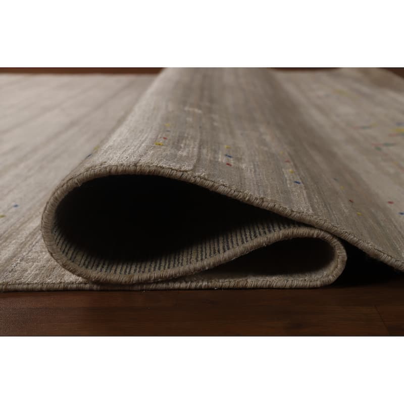 Hand Knotted Oriental 100% Wool Carpet Tribal Tribal Beige & Ivories Gabbeh Area Rug - 12' 5'' X 9' 3''