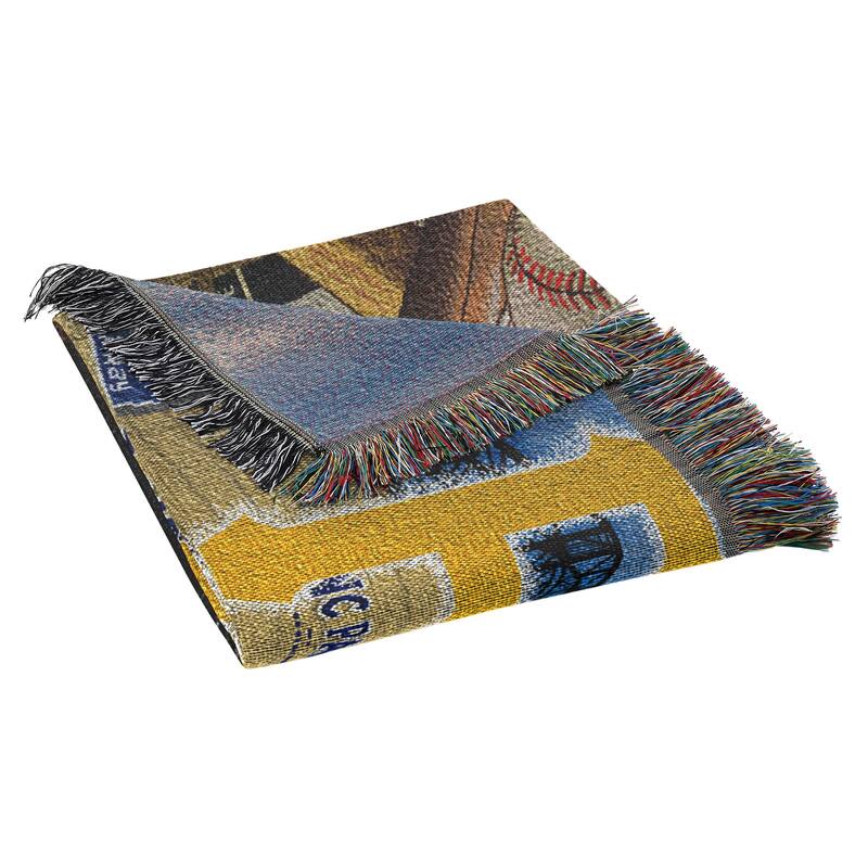 MLB Woven Tapestry Throw Blanket