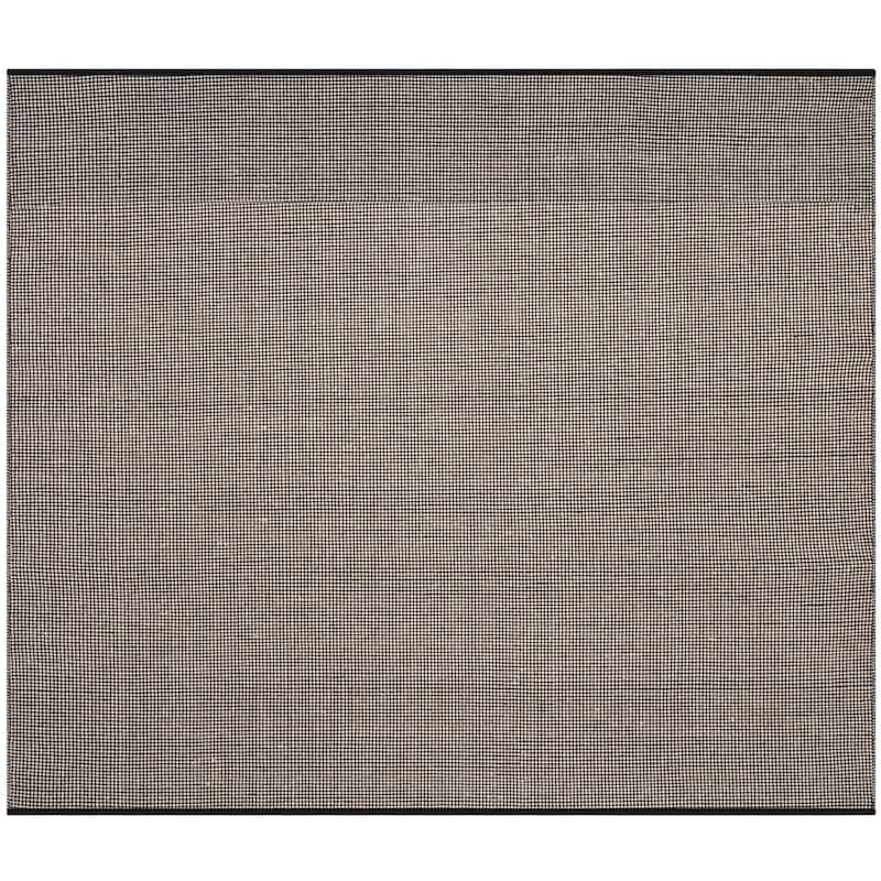 SAFAVIEH Handmade Flatweave Montauk Mariko Casual Cotton Rug - 6' Square - Ivory/Black - Square