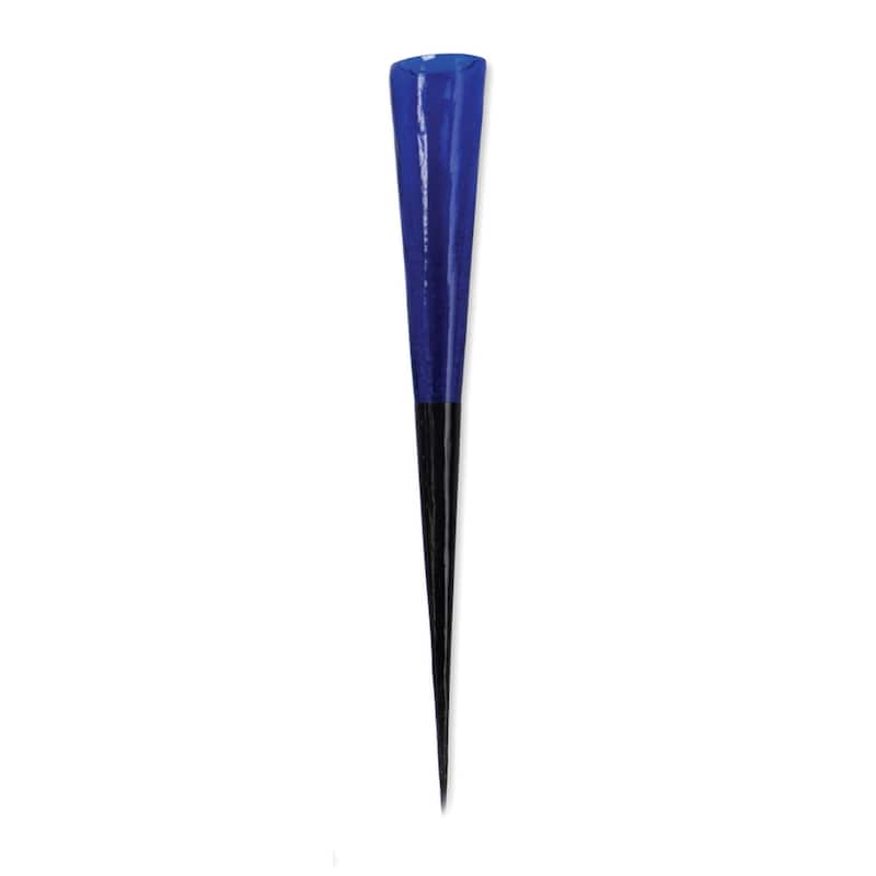 Achla Designs 15.75"H Dark Blue and Black Glass/Iron Outdoor Votive Sparkle Candle Holder Cone, Home and Garden Accent Décor