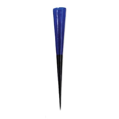 Achla Designs 15.75"H Dark Blue and Black Glass/Iron Outdoor Votive Sparkle Candle Holder Cone, Home and Garden Accent Décor