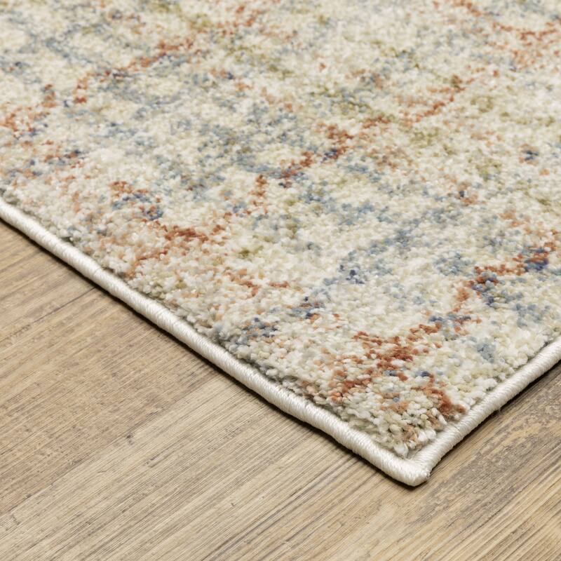 ROW Gemma Distressed Plaid Area Rug