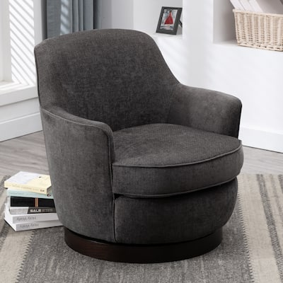 Rosedale Wood-based Swiveling Accent Chair by Greyson Living