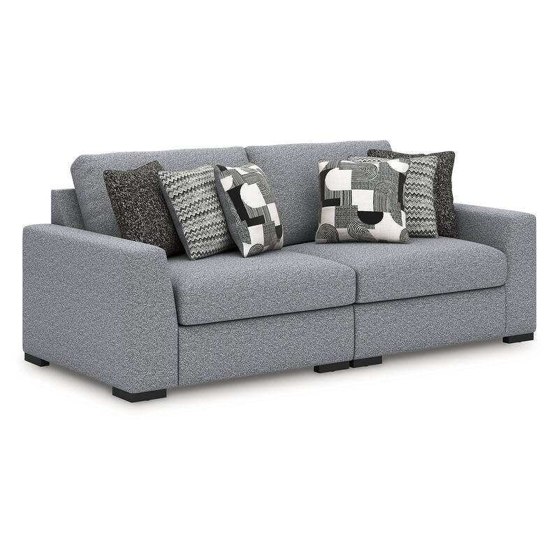 Signature Design by Ashley Bealton Gray 2-Piece Sectional - 100" W x 44" D x 41" H