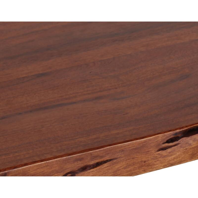 Acacia Live Edge 46 inch Bench - White - 17"Wx46"Lx18.5"H