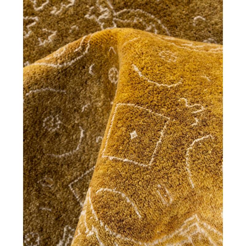 Overdyed One-of-a-Kind Hand-Knotted Area Rug - Gold - 8' 1" x 10' 4"