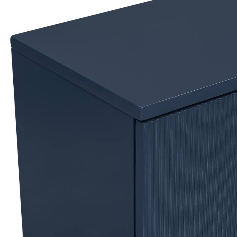 Vertical Stripes Four-Door Cabinet Cabinet