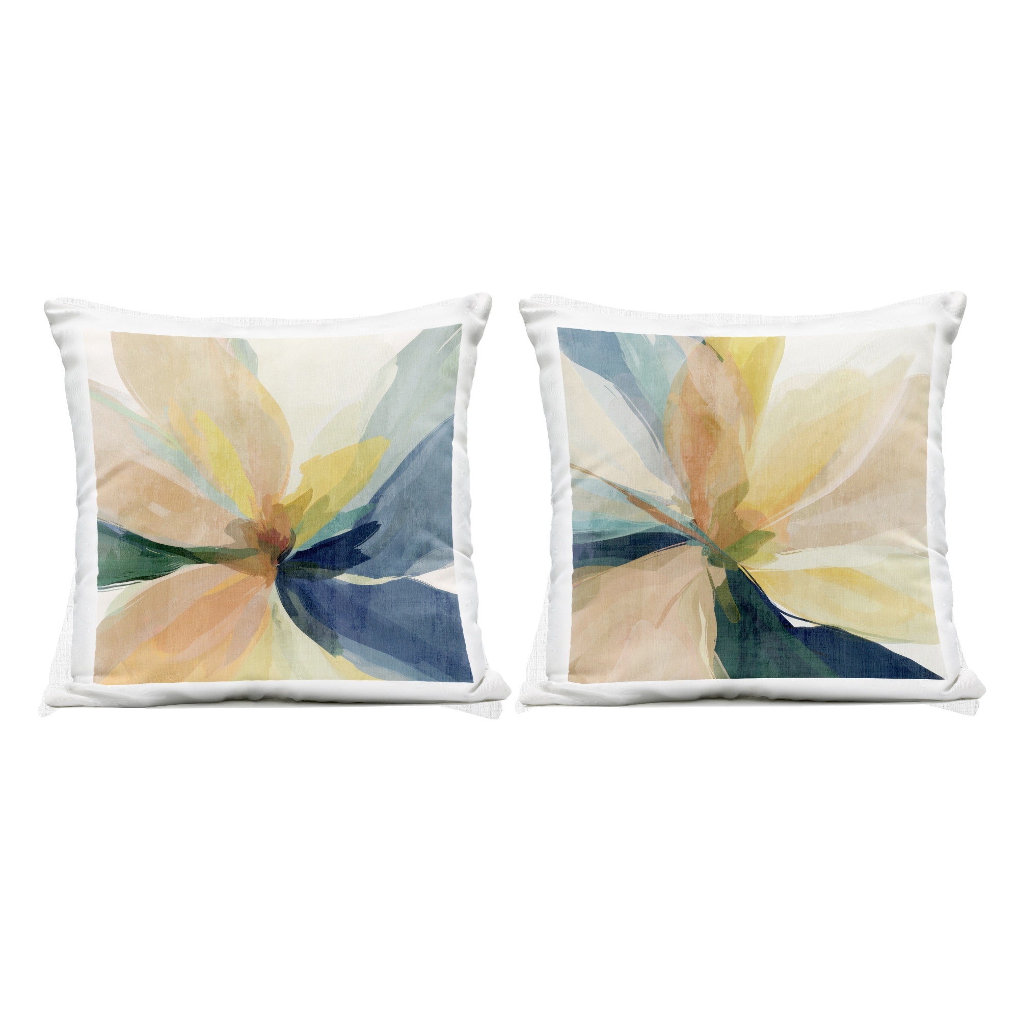 Stupell Abstract Sunshine Florals Printed Outdoor Throw Pillow Design by Irena Orlov (Set of 2)