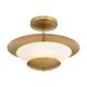 preview thumbnail 6 of 4, Minka Lavery 3943 Solara 3 Light 19" Wide Semi-Flush Ceiling Fixture