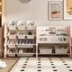 preview thumbnail 1 of 13, Children's Toy Storage Cabinet - Multi-Functional, Space-Saving, Safe Design Pink