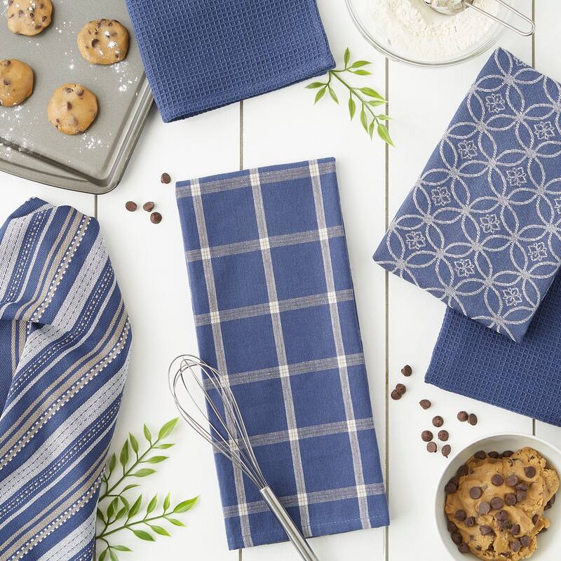 DII Assorted Kitchen Dishtowel & Dishcloths (Set of 5)