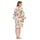 preview thumbnail 3 of 10, Leisureland Women's Cotton Poplin Robe, Short Kimono Floral Robe