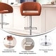 preview thumbnail 136 of 178, Vinyl Adjustable Height Barstool with Rounded Mid-Back