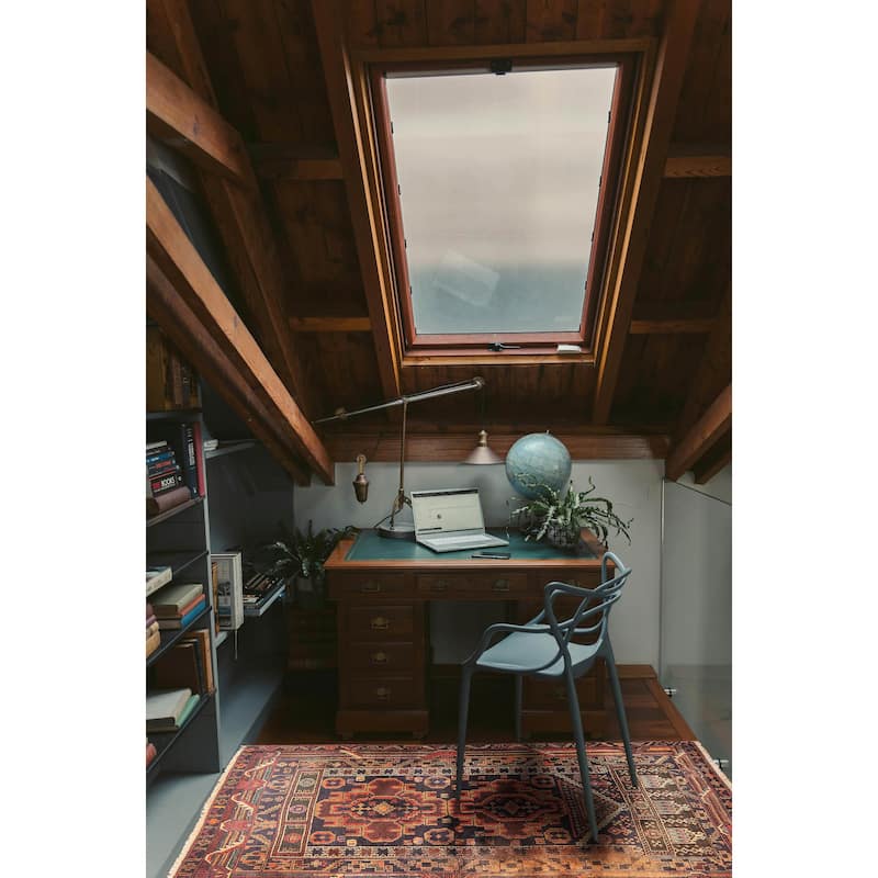 ECARPETGALLERY Hand-knotted Teimani Dark Navy Wool Rug - 2'11 x 4'9