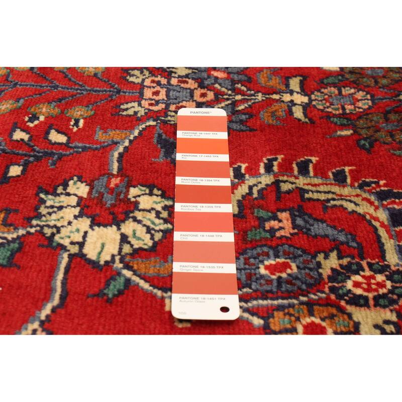 ECARPETGALLERY Hand-knotted Anadol Red Wool Rug - 3'5 x 9'7