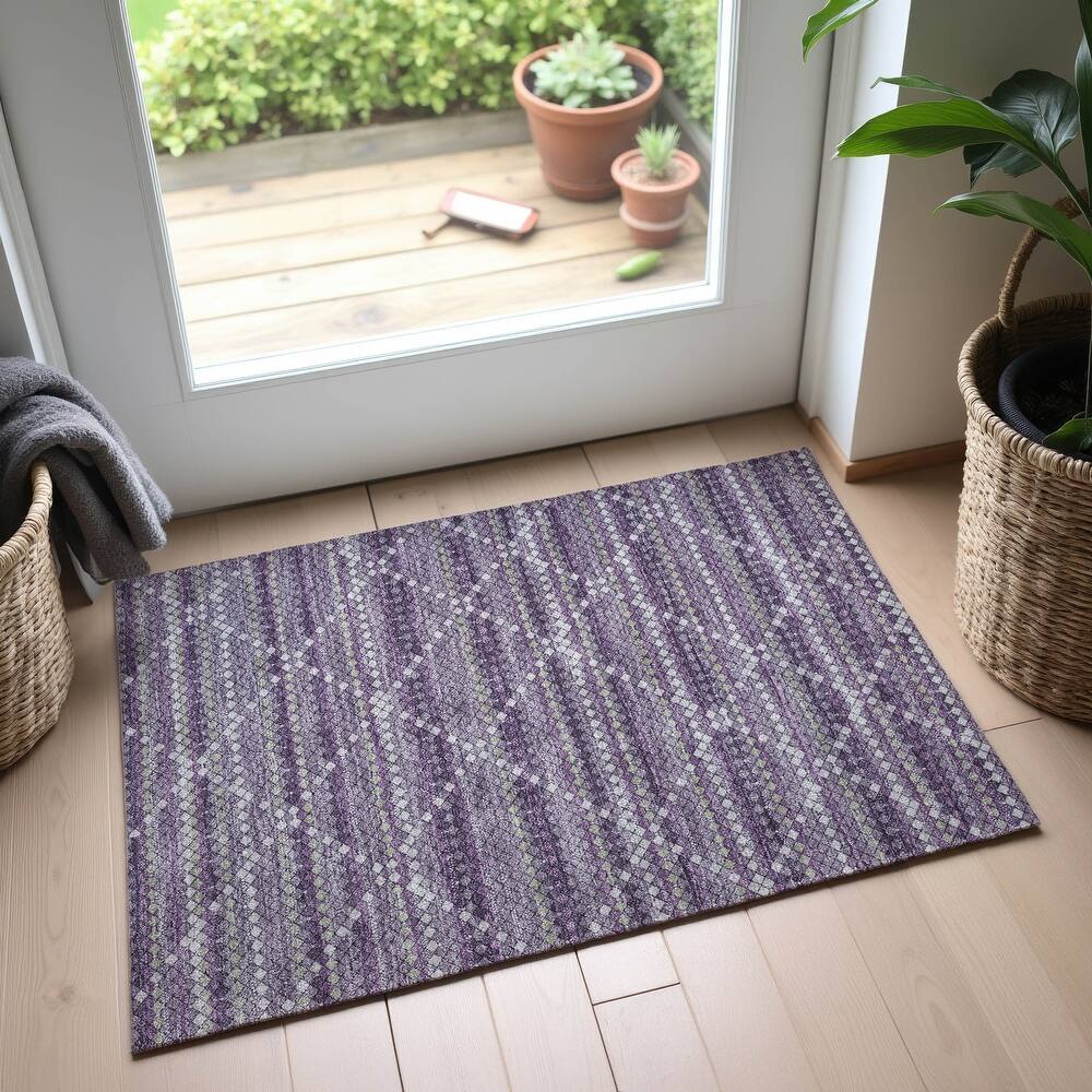 Premium Washable Super Soft Trellis Ombre Mayfield Rug