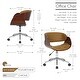 preview thumbnail 14 of 21, Porthos Home Monroe Faux Leather Office Chair with Chrome Base