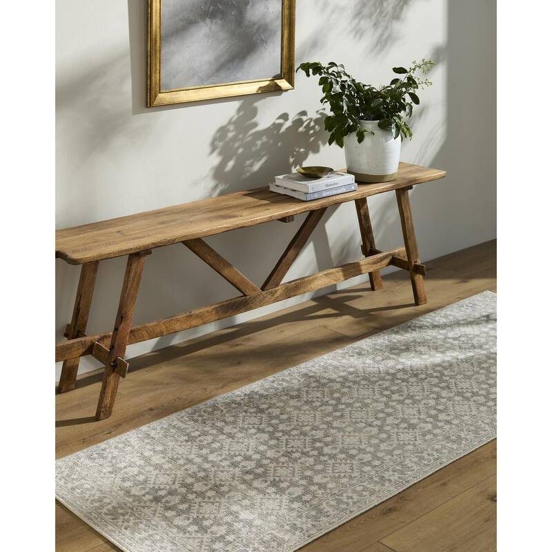 Nabela Noor Home x Livabliss Aram Traditional Area Rug - 7'9" x 10' - Grey/Beige