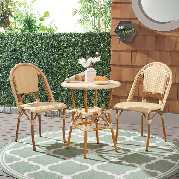 slide 2 of 28, SAFAVIEH Outdoor Living California 3 Piece Bistro Set