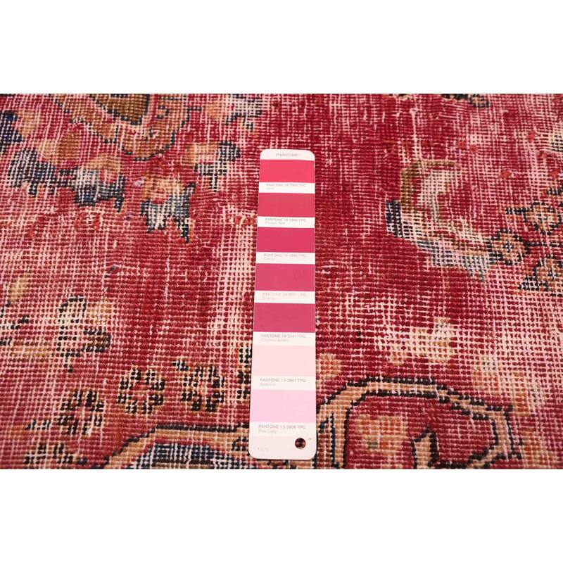 ECARPETGALLERY Hand-knotted Antalya Vintage Burgundy Wool Rug - 9'6 x 12'7