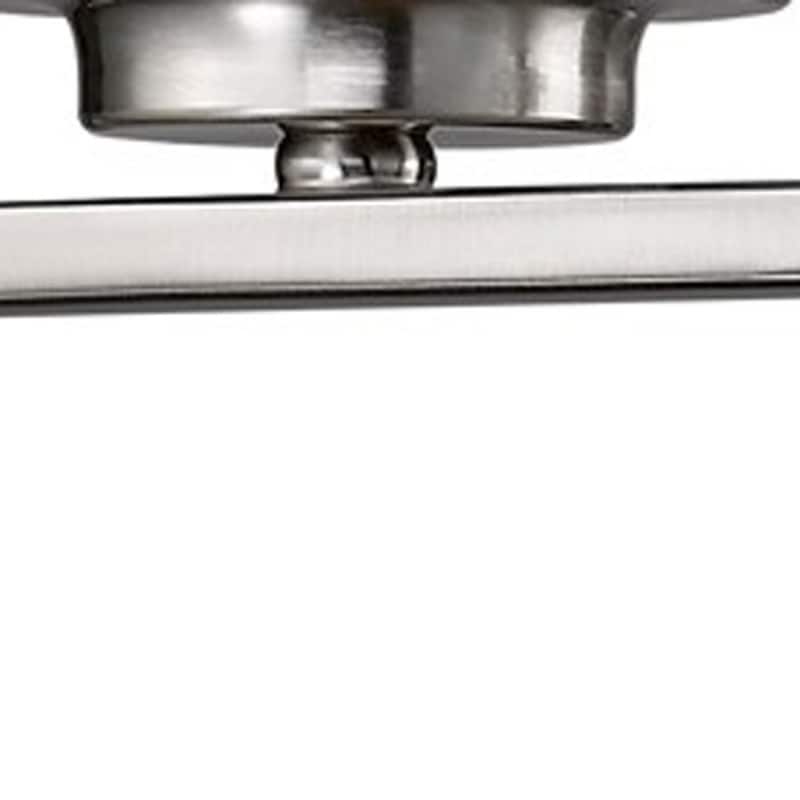 Modern Wall Mounted Vanity Light with Opal Etched Glass Shades and 2-Light Hardwired Fixture for Dry Locations