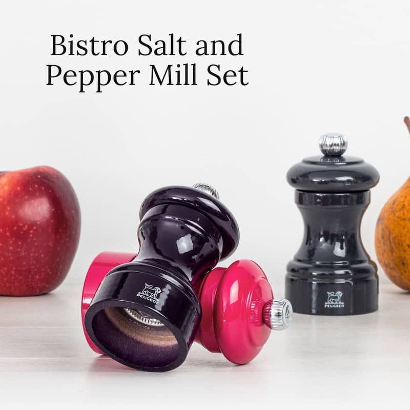 Peugeot Bistro Pepper and Salt Mill Set - 10cm - 4in.