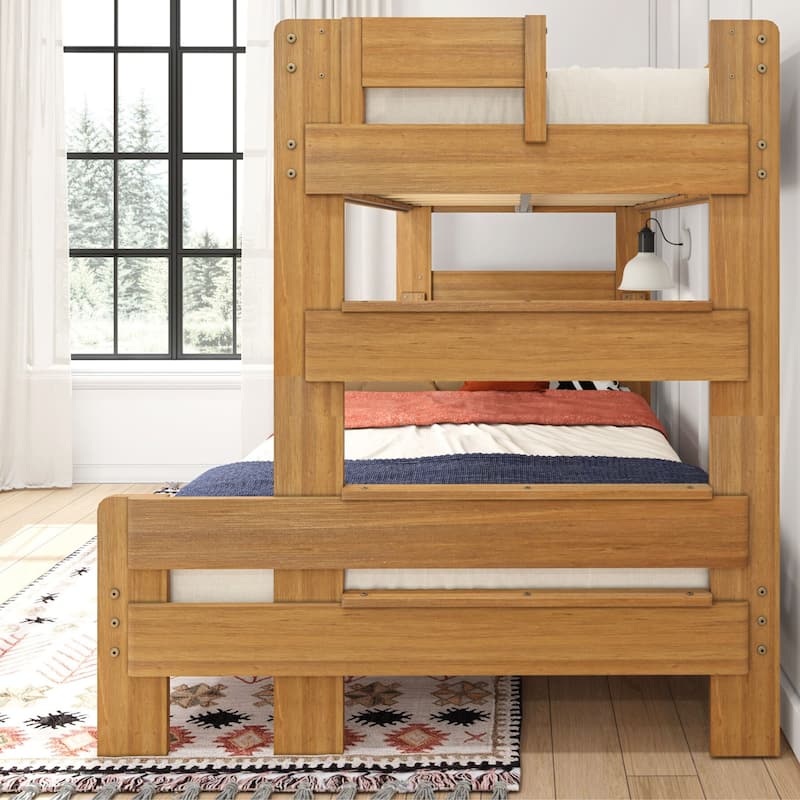 Max and Lily Farmhouse Twin over Full Bunk Bed