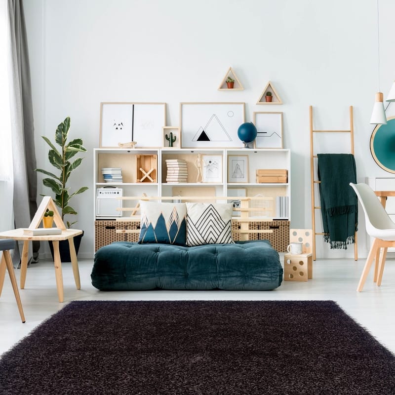 Linon Confetti Collection Shag Rug