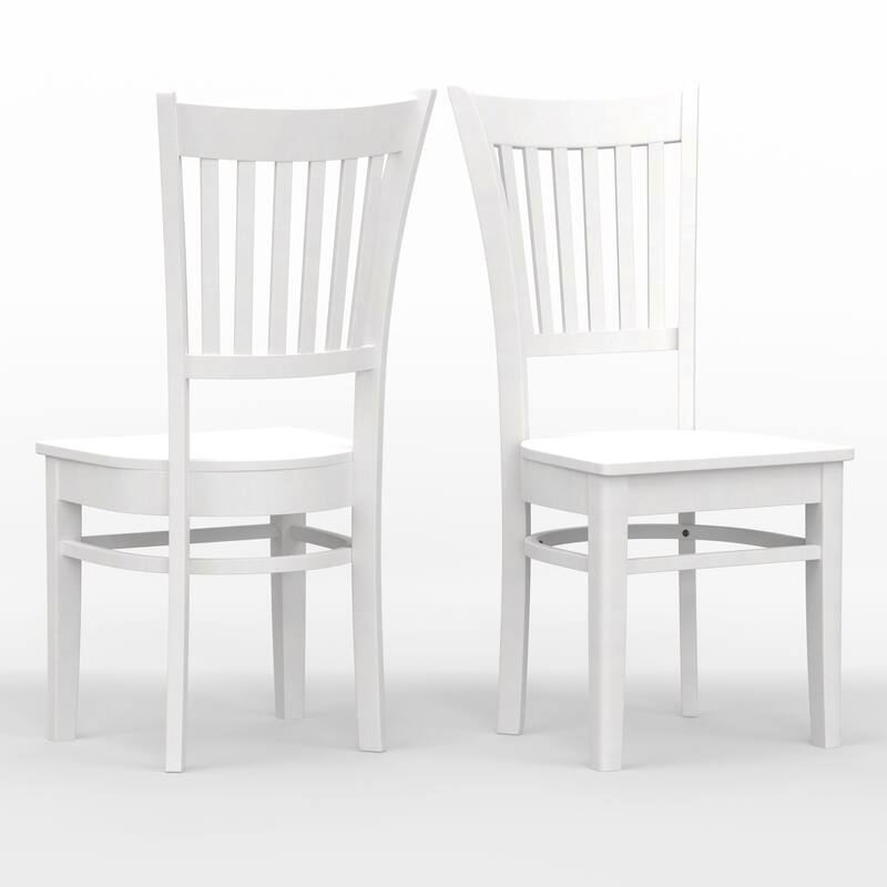 5-Piece Dining Set, 48" Rectangle Wood Table and Spindle Chairs