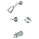 preview thumbnail 19 of 17, Kingston Brass Magellan Tub and Shower Trim with Single Function