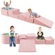 preview thumbnail 18 of 18, Costway 5PCS Climb and Crawl Playset with Ball Pit for Kids Zippers - See Details