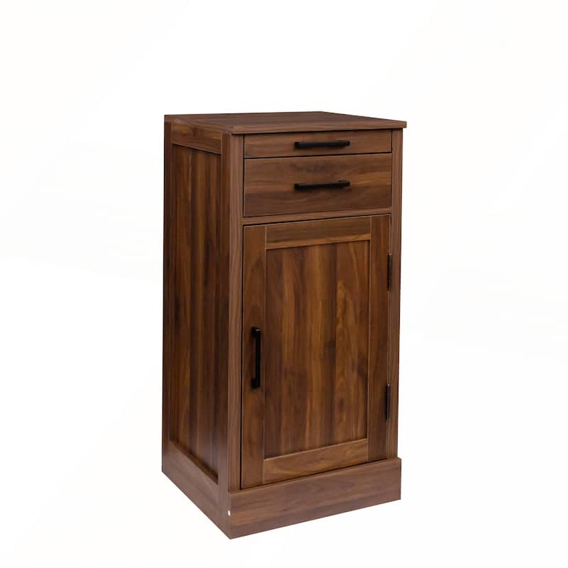 Modular Wine Bar and Buffet Cabinet with Hutch for Dining and Living Rooms
