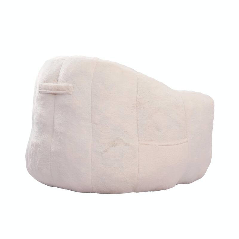 Bean Bag Chair, Bean Bag Sofa Chair with Armrests, Stuffed High-Density Foam