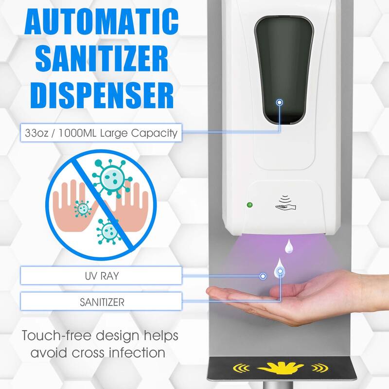 Costway Automatic Soap Dispenser Touchless Sanitizing Station with - See Details