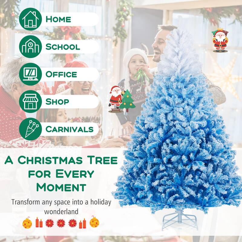 Costway 5/6/7/8 FT Artificial Christmas Tree with 456/820/1264/1774 - See Details