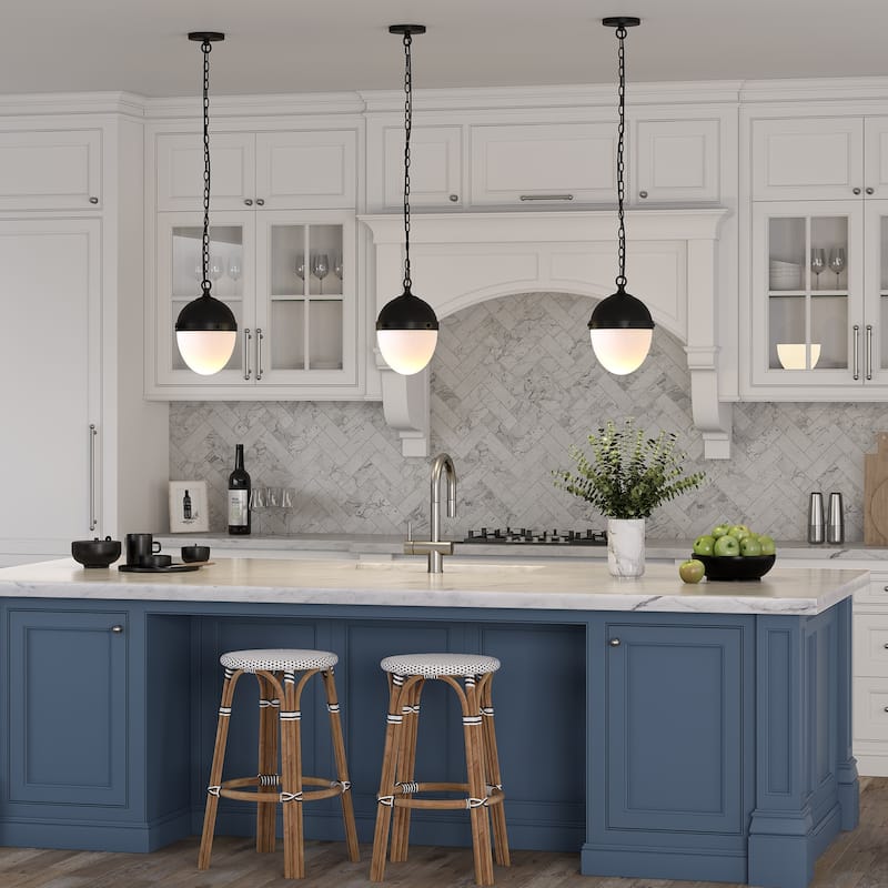 Aurelia 9" Wide Pendant with Glass Shade - 9.13" Wide