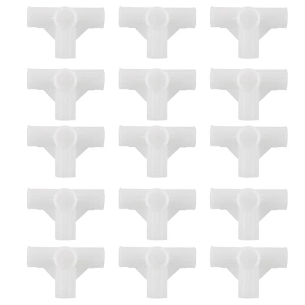 Shoe Rack Connector Parts, 13mm Inner Diameter for Repair Wardrobe 4 Way 15 Pcs