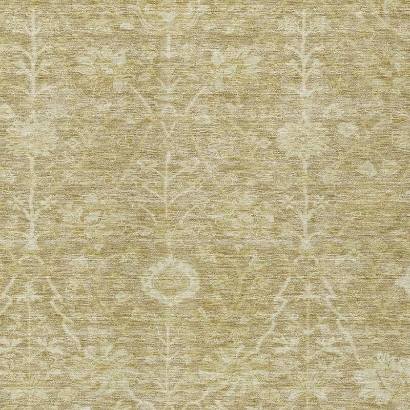HomeRoots Floral Transitional Rectangle Outdoor Rug