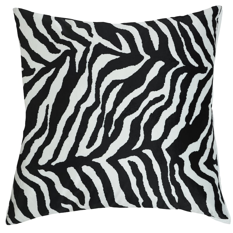 Dann Foley - Square Cushion - Zebra Print Upholstery
