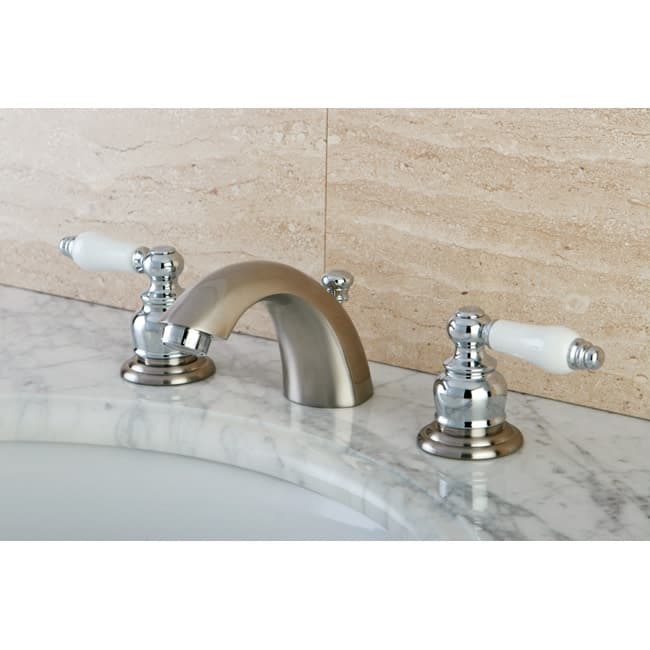 Kingston Brass Victorian Mini-Widespread Bathroom Faucet with Pop-Up