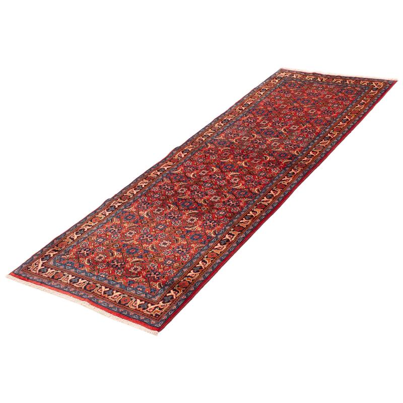 ECARPETGALLERY Hand-knotted Andelz Red Wool Rug - 3'3 x 9'7