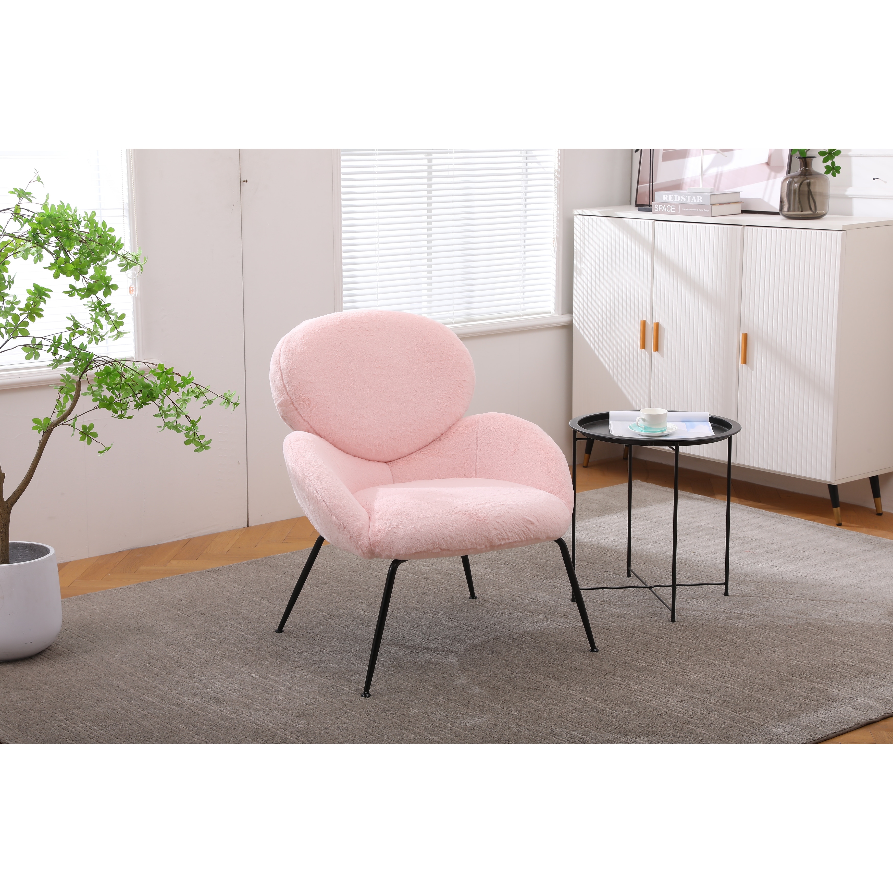 Pink accent store chairs living room