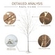 preview thumbnail 10 of 10, 3 Piece Lighted Trees and Branches Set, Christmas Holiday Party Decorations Pre-Lit White Birch Tree LED Lighted Trees