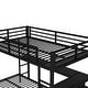 preview thumbnail 6 of 6, Multiple Placement Bunk Bed with Desk,Shelves,LED and USB,Full XL Over Twin