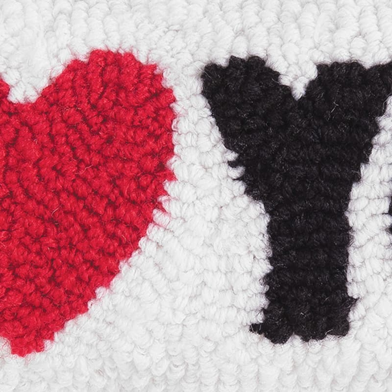 6" x 12" I Heart You Petite Hooked Valentine's Day Throw Pillow