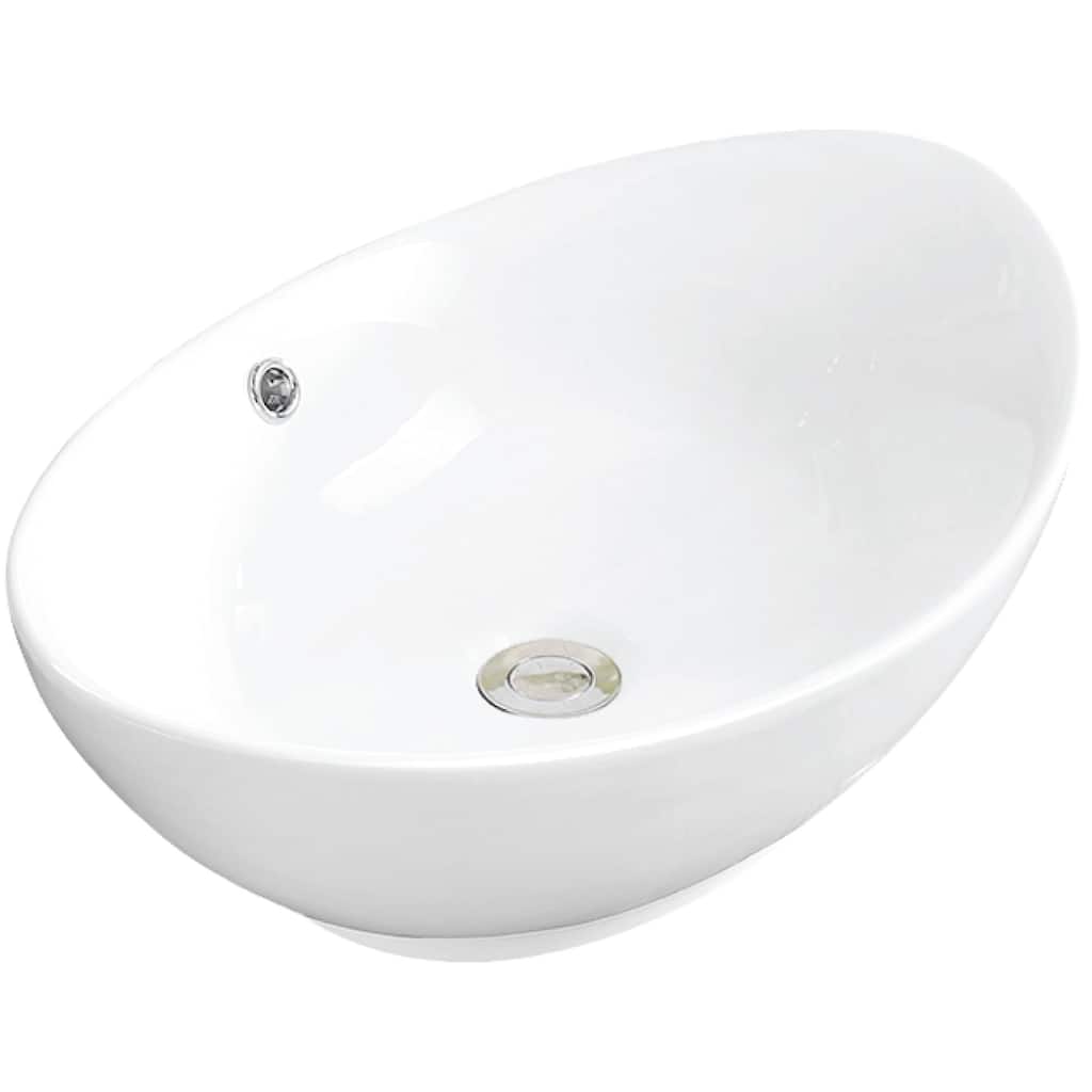 Karran USA VC-301 Valera 22-7/8" Oval Vitreous China Vessel Bathroom