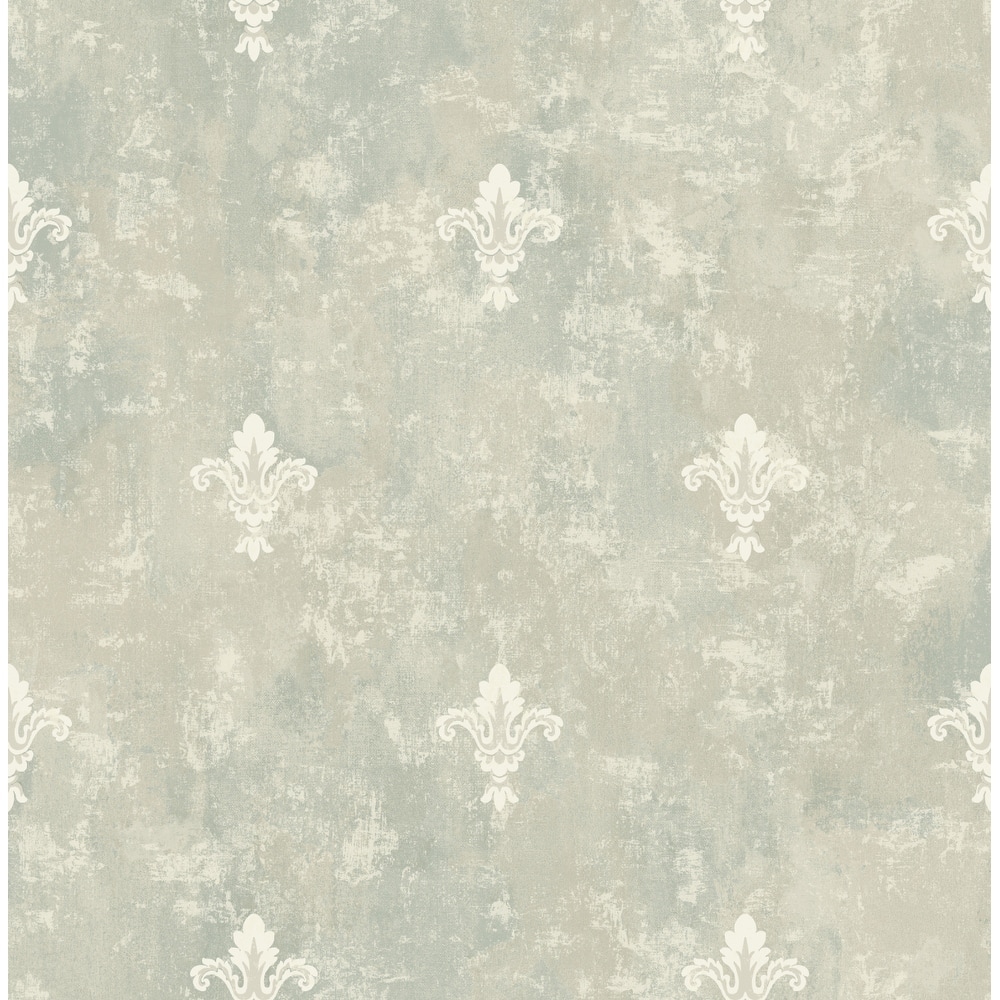 Seabrook Designs Ester Fleur De Faux Unpasted Wallpaper