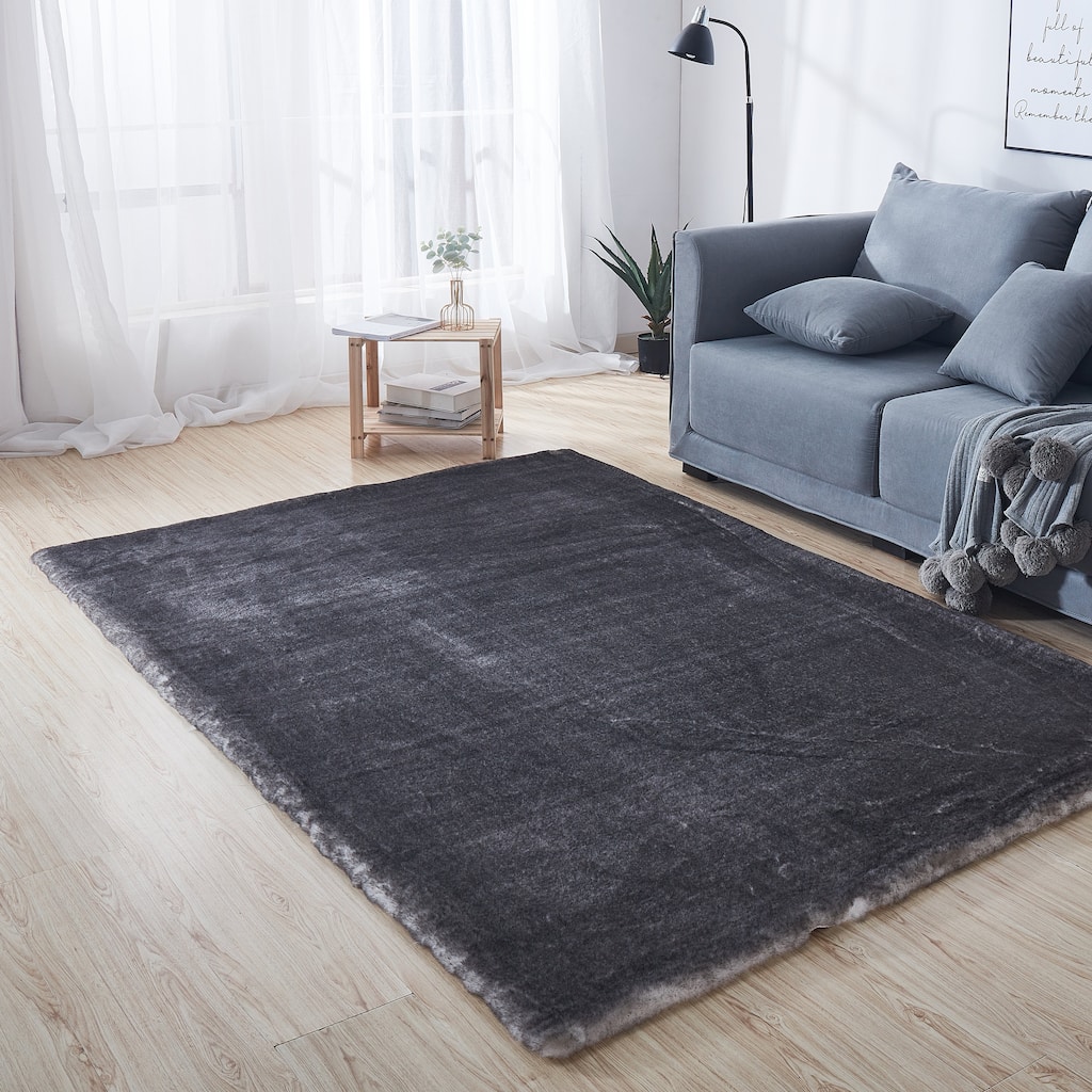 Amore Shag Collection Area Rug, 5' x 8' - 5' X 7'