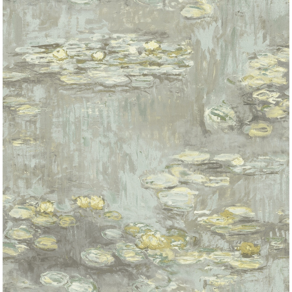 Seabrook Designs Lily Pads Unpasted Wallpaper