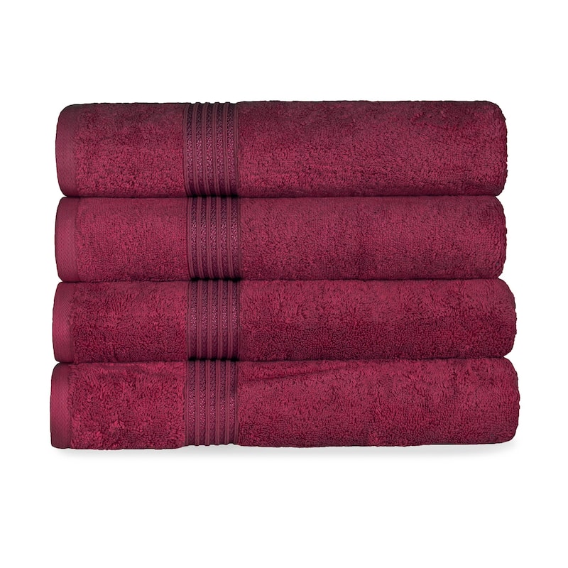 Superior Heritage Egyptian Cotton Absorbent Bath Towel Set of 4